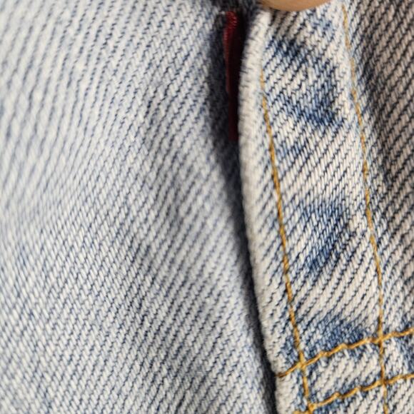 VTG 90s Levis 550 Jeans Mens 34x28 Relaxed fit Denim Light Wash Read - Picture 7 of 9